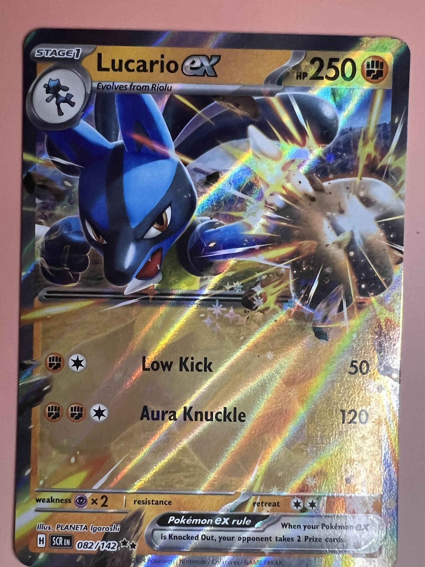 Lucario ex • Double Rare • 082/142