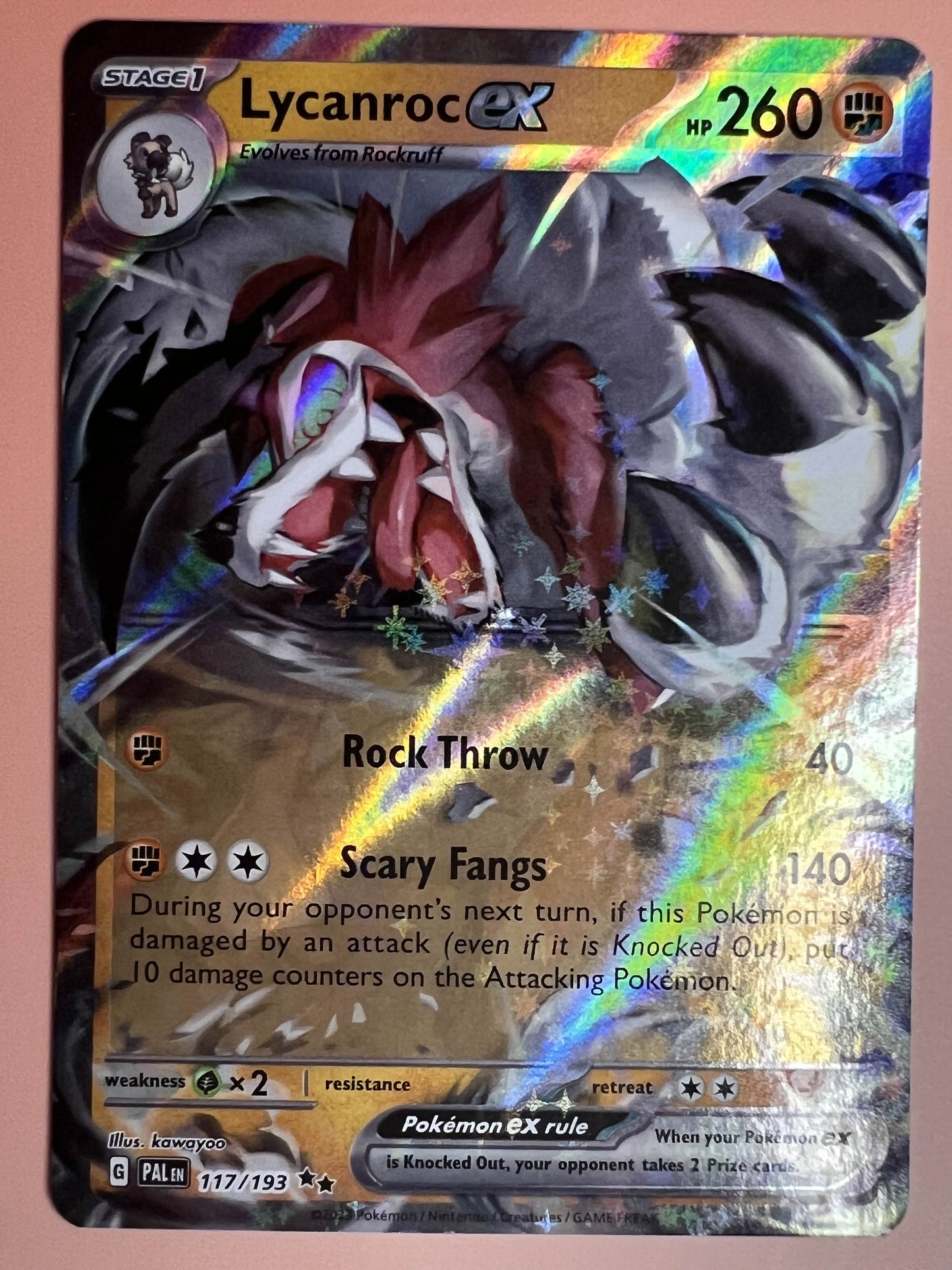 Lycanroc ex • Double Rare • 117/193