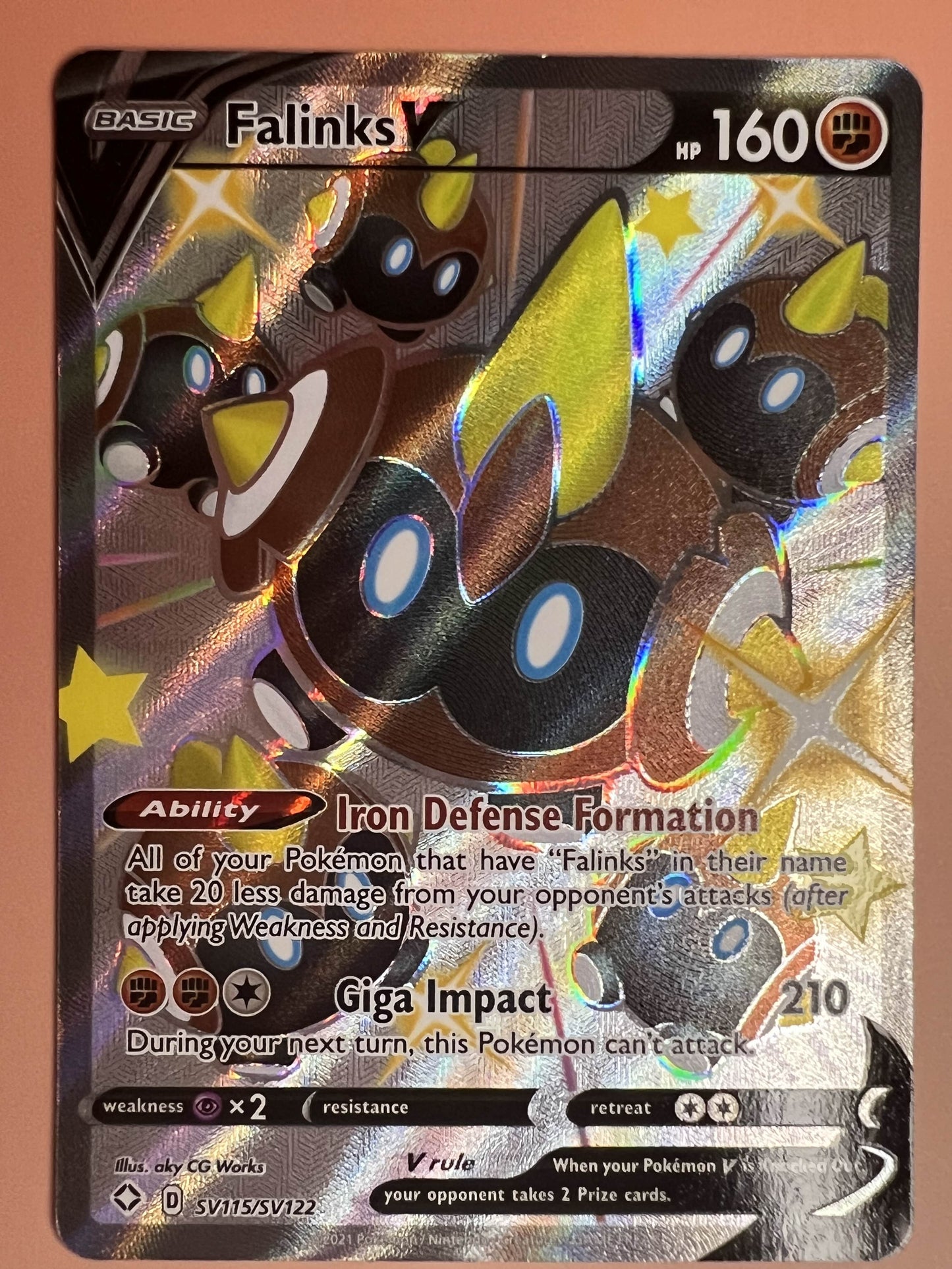 Falinks V • Shiny Holo Rare • SV115/SV122