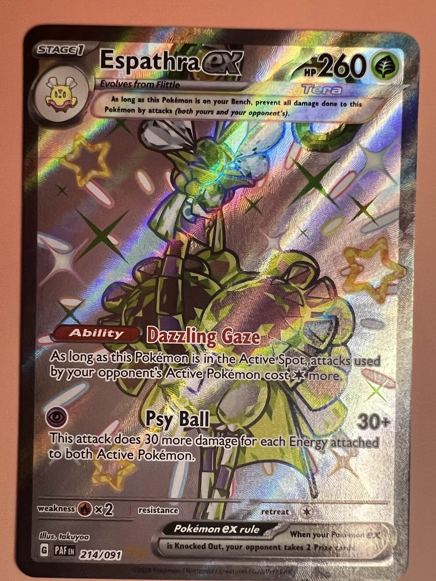 Espathra ex • Shiny Ultra Rare • 214/091