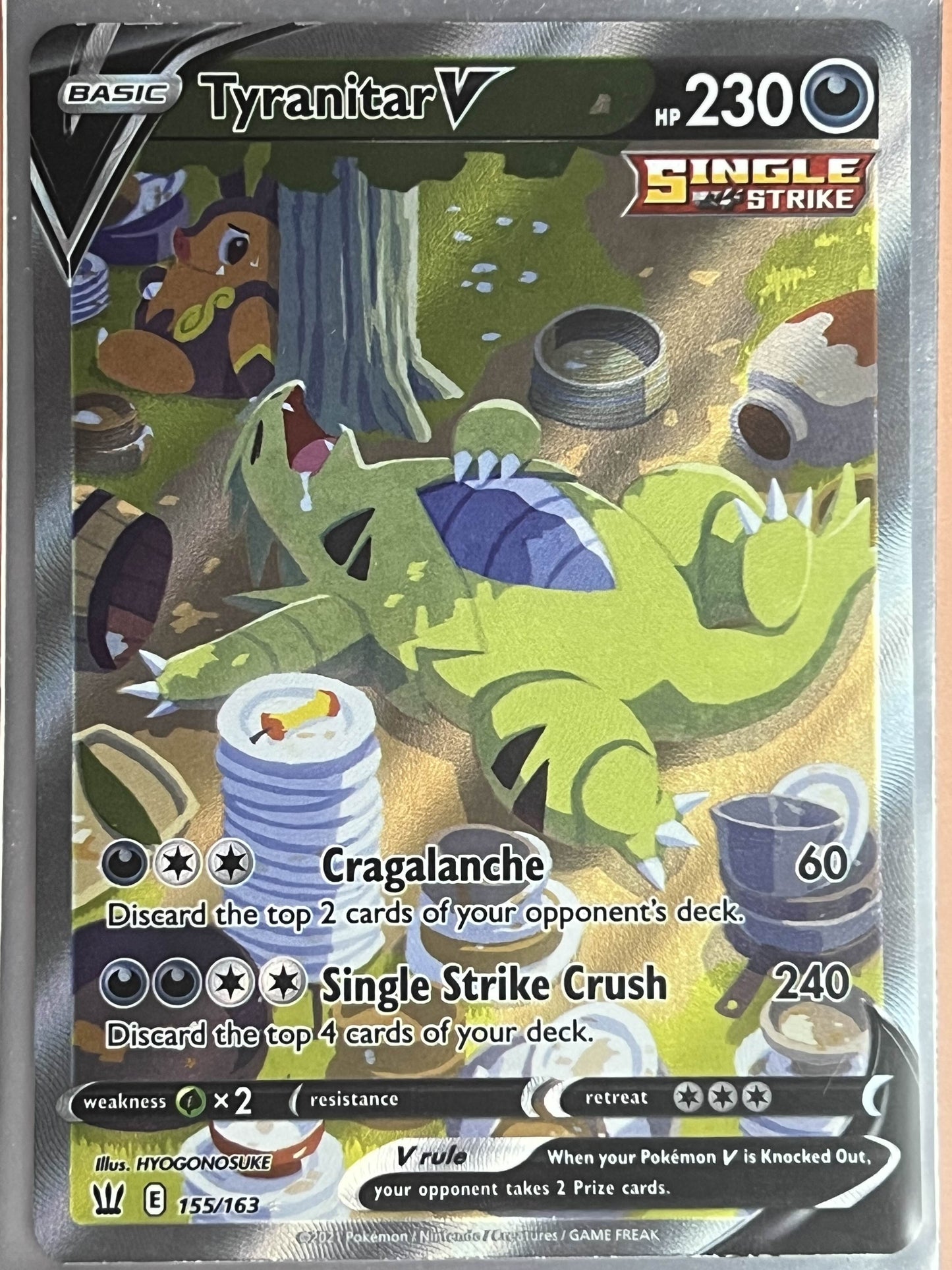 Tyranitar V (Alternate Full Art) • Ultra Rare • 155/163