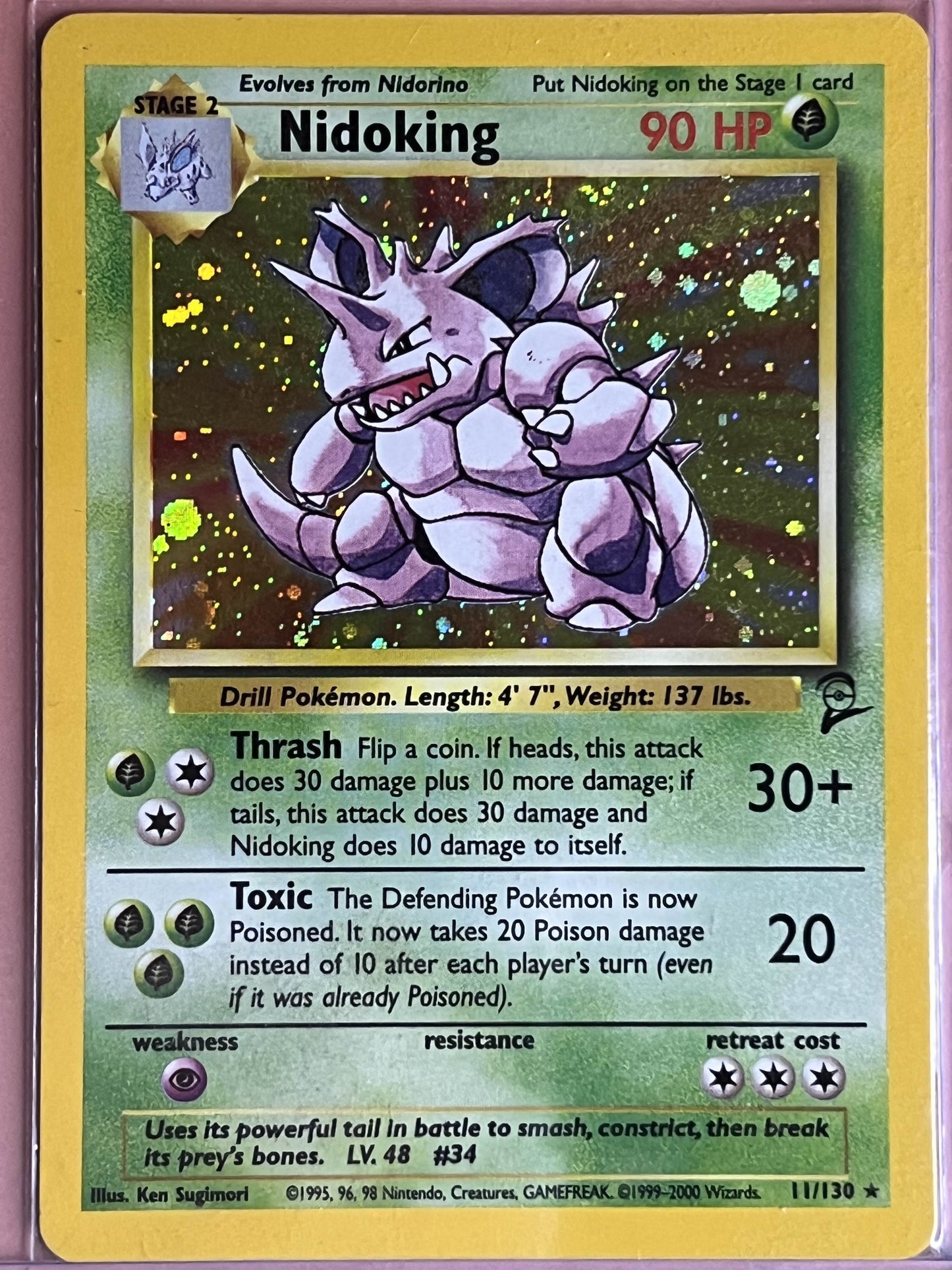 Nidoking • Holo Rare • 11 Base Set 2