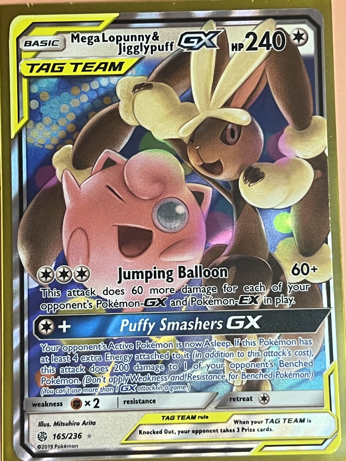 Mega Lopunny & Jigglypuff GX • Ultra Rare • 165/236