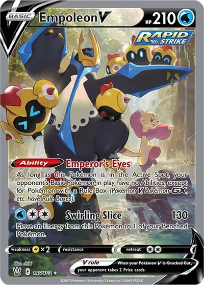 Empoleon V (Alternate Full Art) • Ultra Rare • 146/163