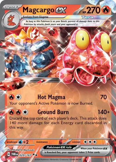 Magcargo ex • Double Rare • 029/167