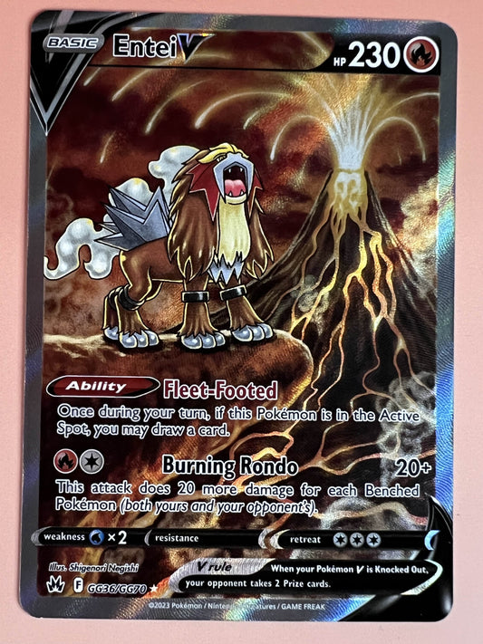 Entei V • Ultra Rare • GG36/GG70
