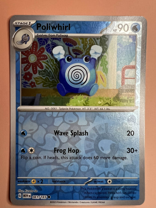 Poliwhirl (Reverse Holofoil) • Common • 061/165