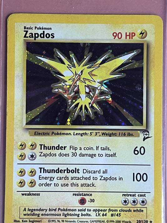 Zapdos • Holo Rare • 20 Base Set 2