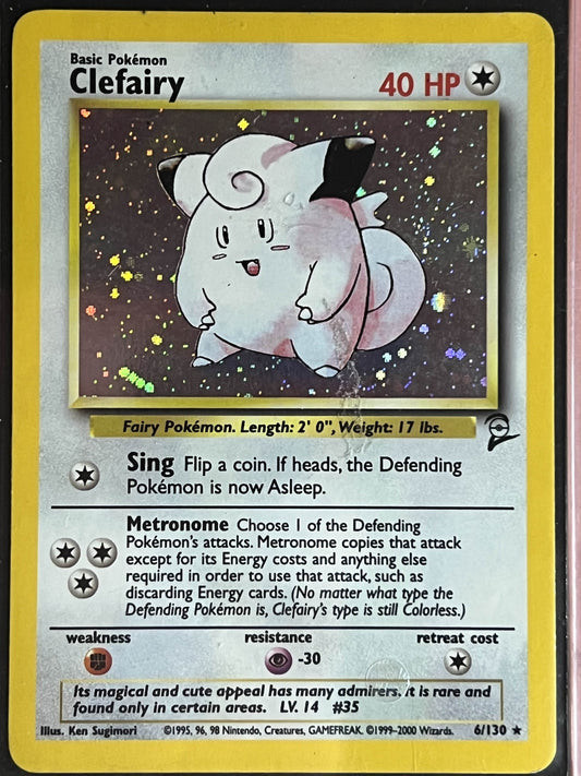 Clefairy • Holo Rare • 6 Base Set 2