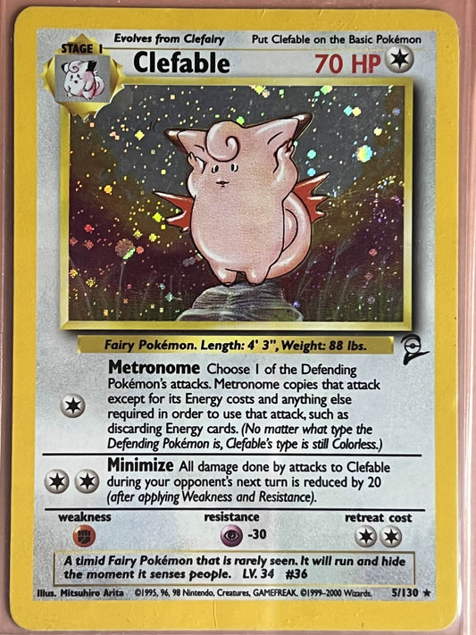 Clefable • Holo Rare • 5 Base Set 2