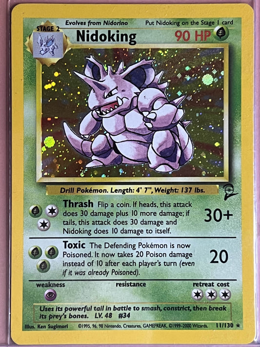 Nidoking • Holo Rare • 11 Base Set 2