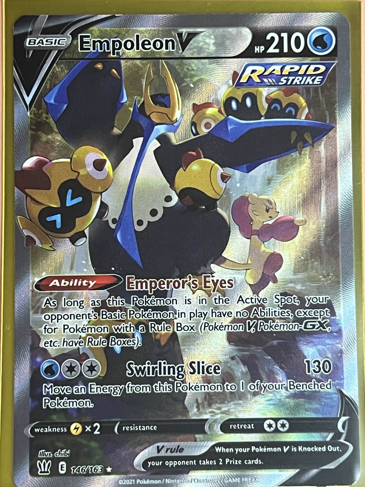 Empoleon V (Alternate Full Art) • Ultra Rare • 146/163