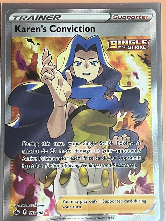 Karen's Conviction (Full Art) • Ultra Rare • 193/198