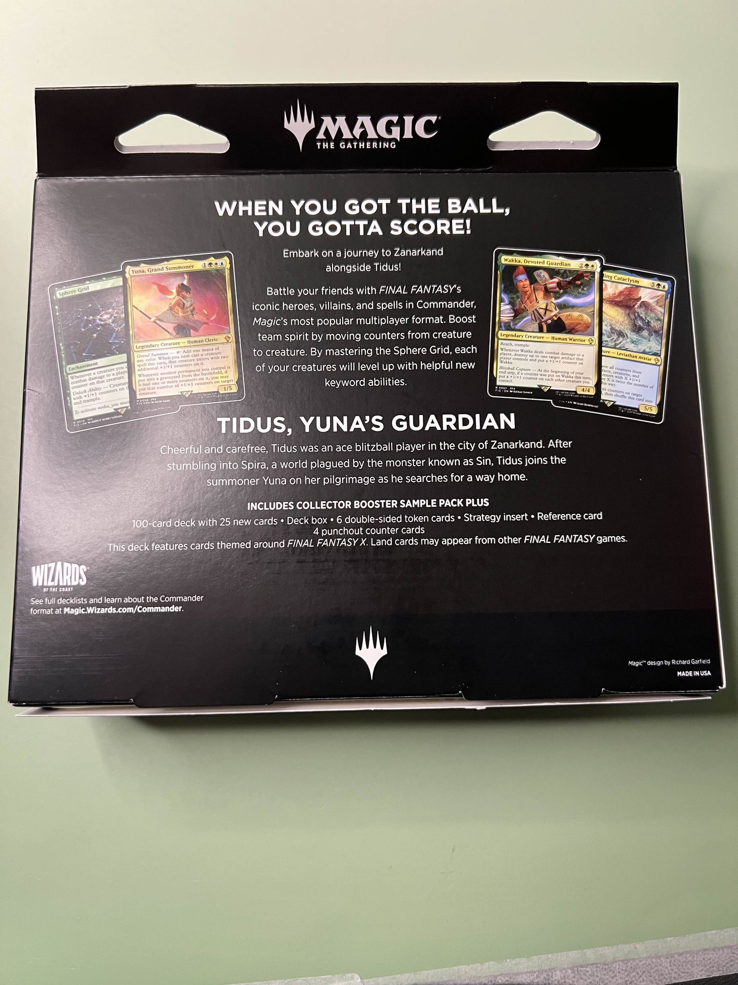 Final Fantasy x MTG, Tidus, Yuna's Guardian Commander Deck (Sealed)