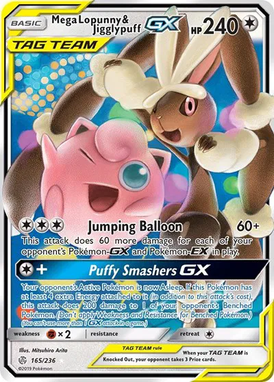 Mega Lopunny & Jigglypuff GX • Ultra Rare • 165/236