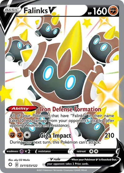 Falinks V • Shiny Holo Rare • SV115/SV122