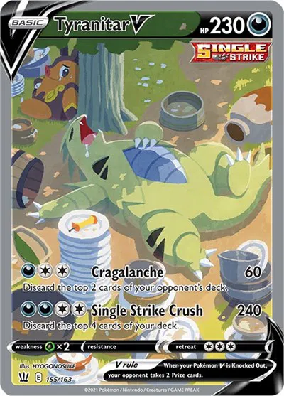 Tyranitar V (Alternate Full Art) • Ultra Rare • 155/163