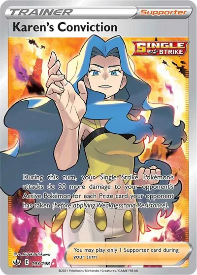 Karen's Conviction (Full Art) • Ultra Rare • 193/198