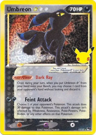 Umbreon Gold Star • Classic Collection • 17/17