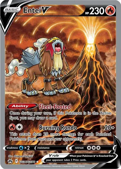 Entei V • Ultra Rare • GG36/GG70
