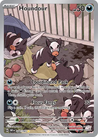 Houndour • Illustration Rare • 204/197