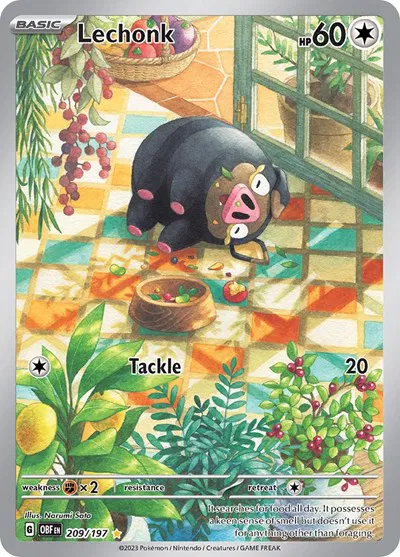 Lechonk • Illustration Rare • 209/197