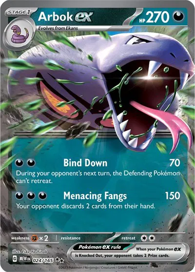 Arbok ex • Double Rare • 024/165