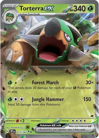 Torterra ex • Double Rare • 012/162