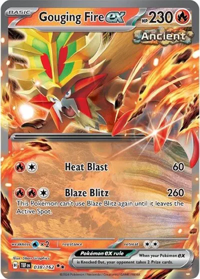 Gouging Fire ex • Double Rare • 038/162
