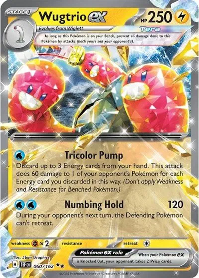 Wugtrio ex • Double Rare • 060/162