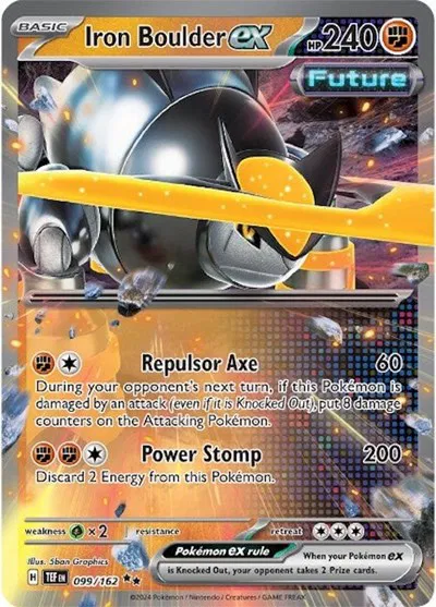 Iron Boulder ex • Double Rare • 099/162
