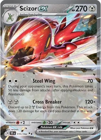 Scizor ex • Double Rare • 111/162